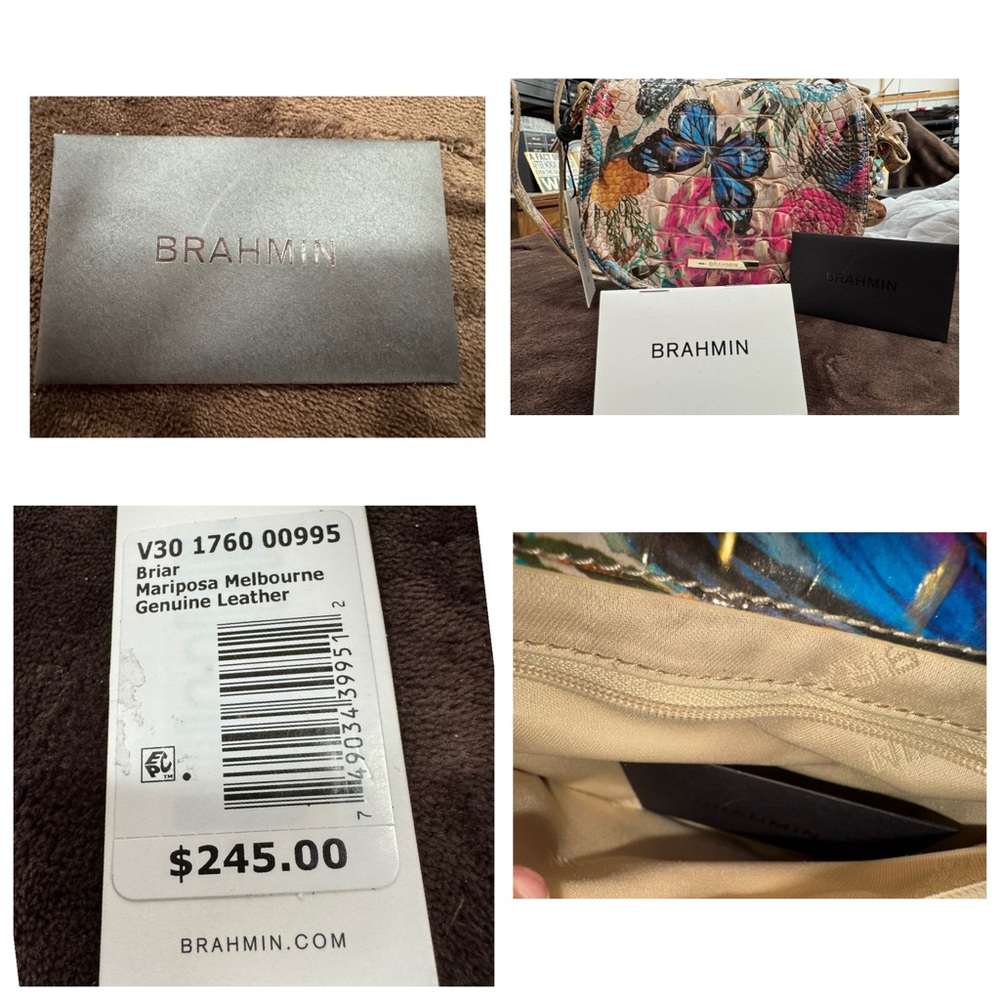 Brahmin Butterfies Bag NWT - Picture 8 of 12